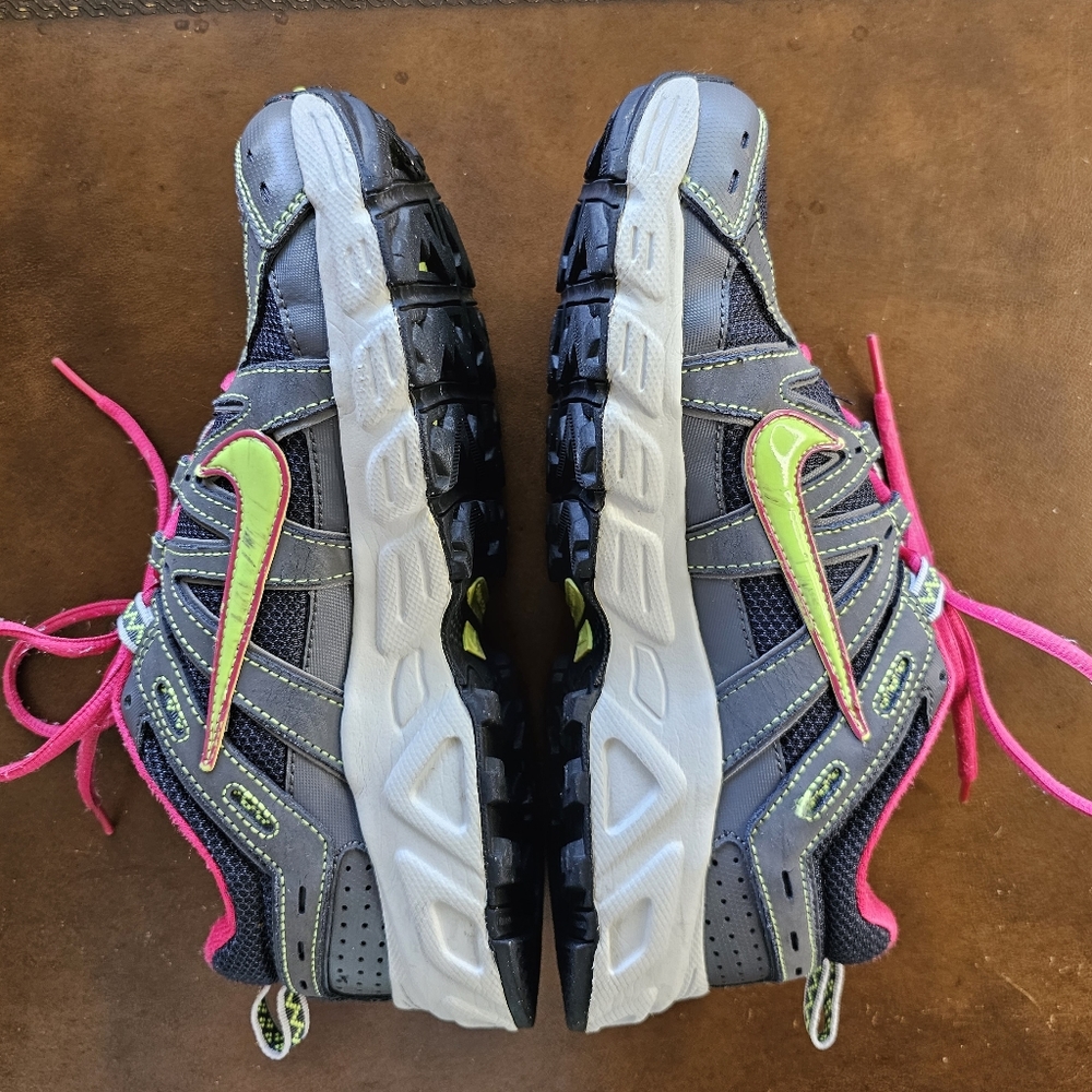 NIKE AIR Aivord 8 Shoes Pink Gray Chartreuse size 8 - Picture 3 of 9
